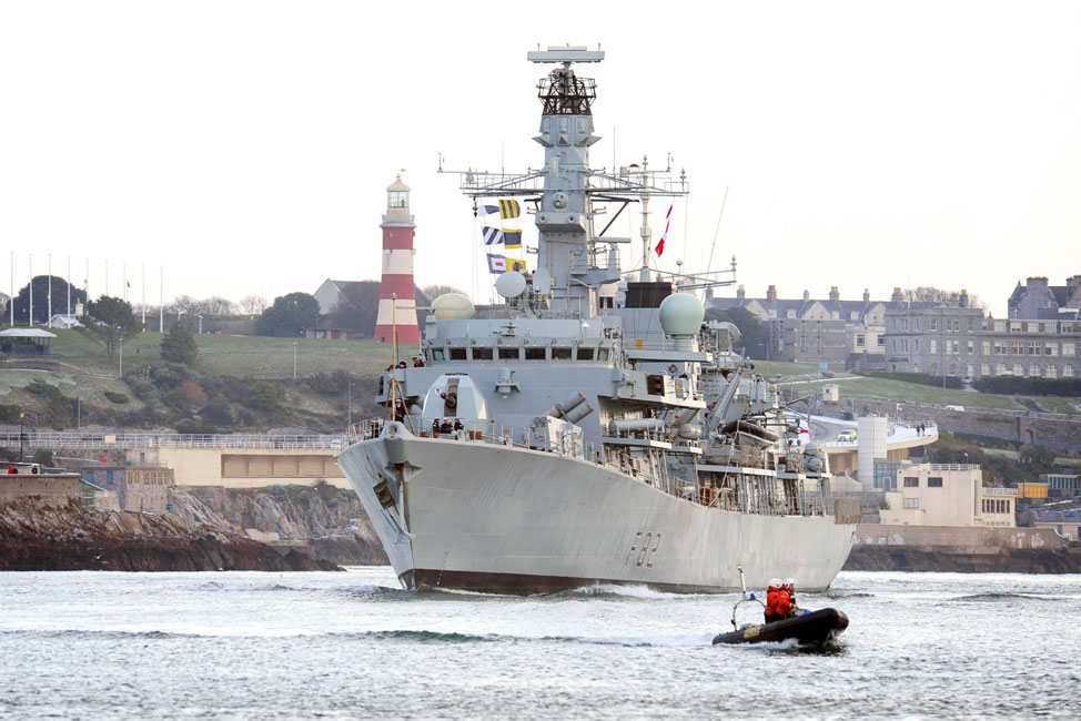 HMS Somerset home from successful policing patrol