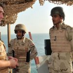 Admiral Sir Trevor Soar visits HMS Cumberland in Arabian Gulf