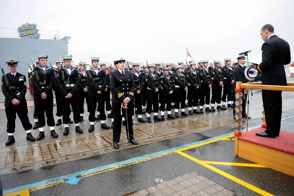 HMS Chatham guard decommissioning Devonport