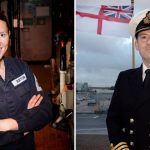 PO Bethany Burton and Cdr Stephen Higham