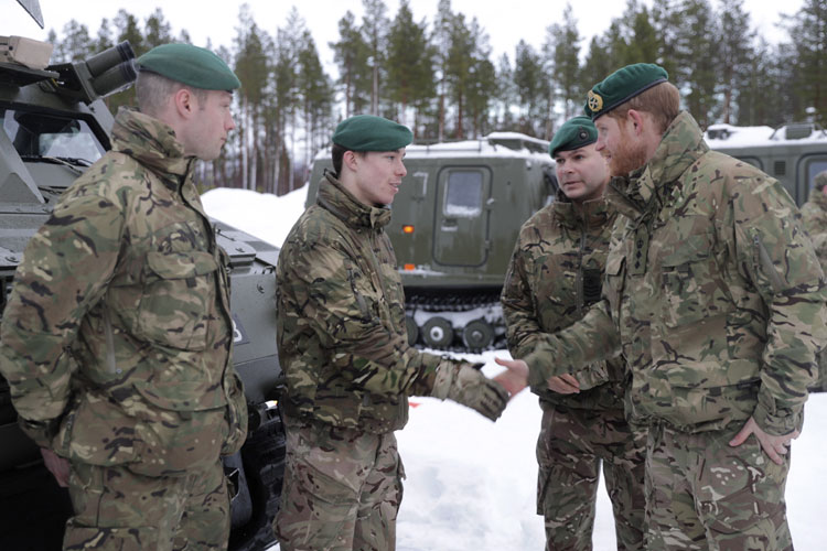 Duke of Sussex visits sailors and marines in the Arctic Circle
