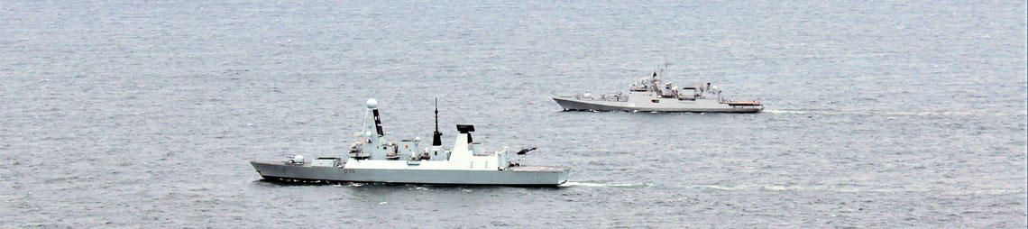 British and Indian Navies Join Forces in Channel