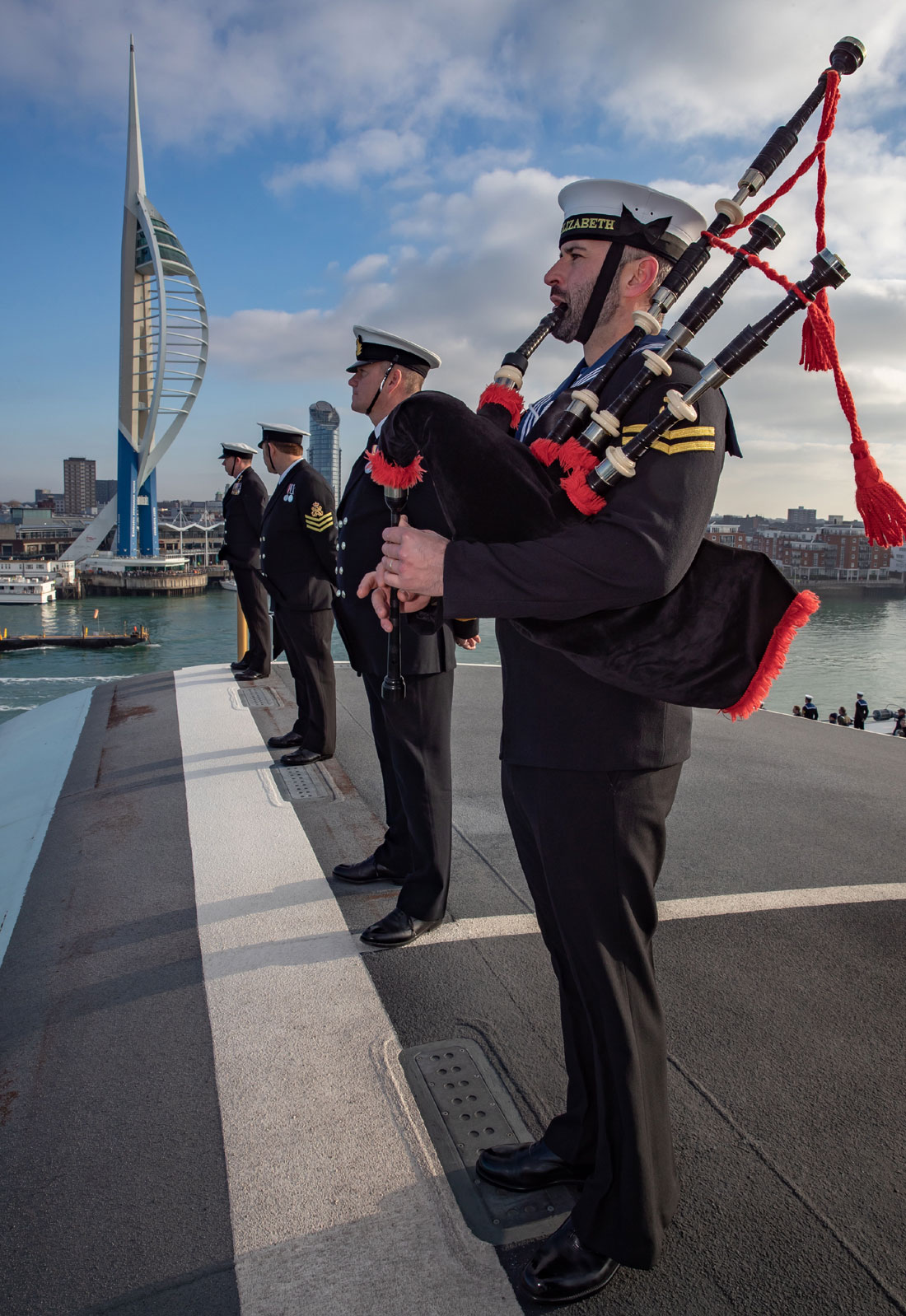 HMS Queen Elizabeth carrier strike group returns home from jet trials