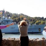 Survey vessel HMS Echo arrived home in Plymouth