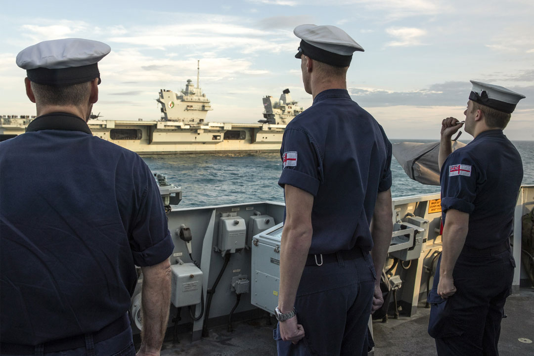HMS Queen Elizabeth and HMS Kent