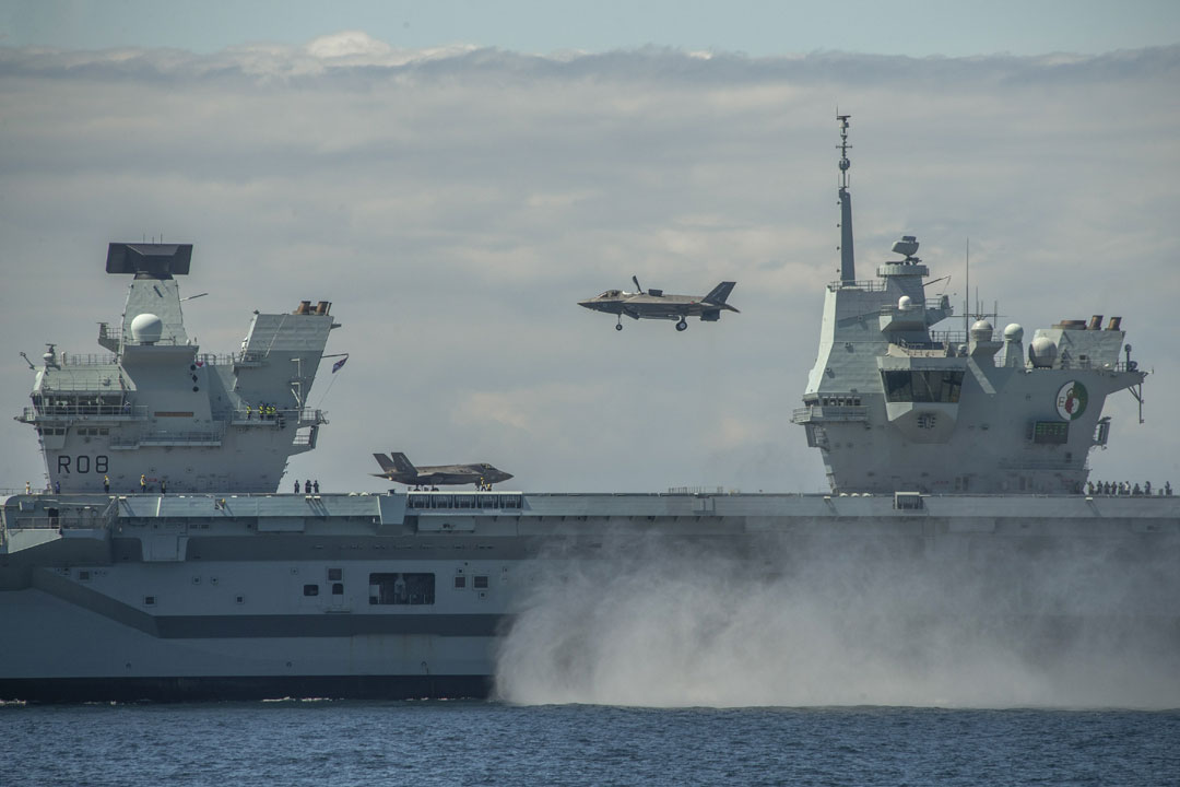 HMS Queen Elizabeth and HMS Kent