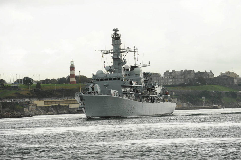 HMS Argyll arrives home to Plymouth