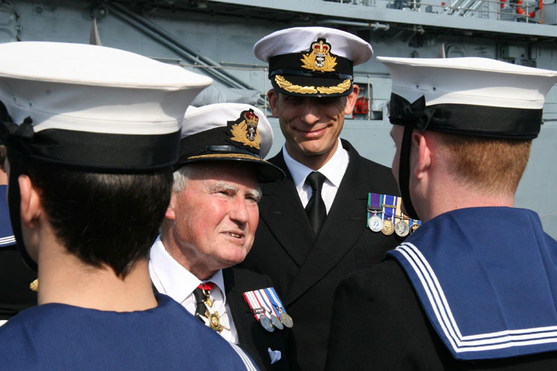 HMS Chatham's crew celebrates her 21st birthday