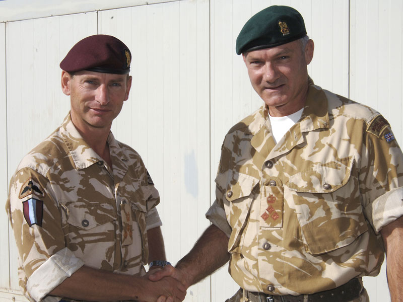 Brigadier Mark Carleton-Smith and Brigadier Gordon Messenger