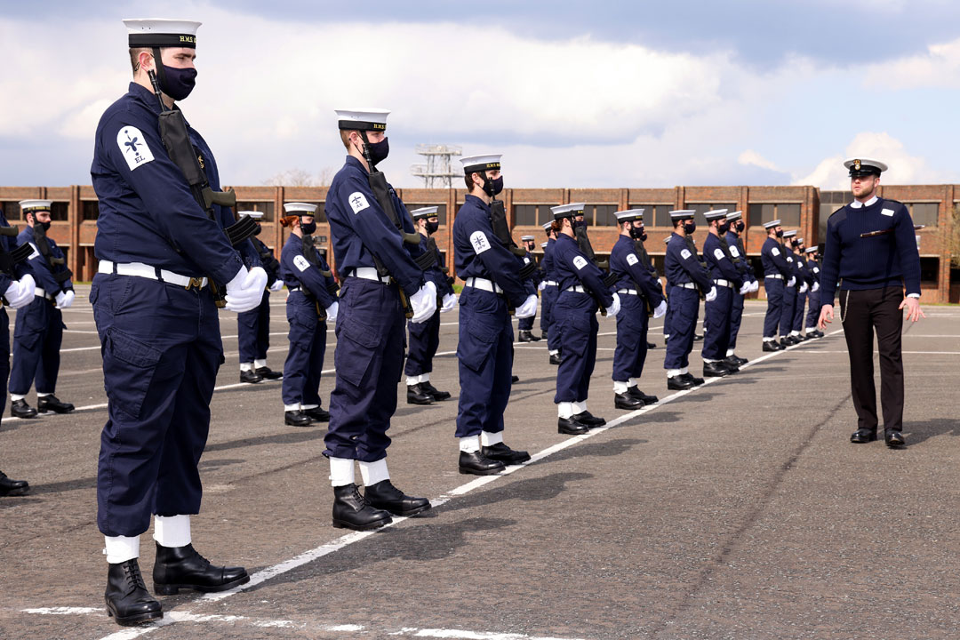 Sailors and Royal Marines train for HRH The Duke of Edinburgh’s funeral