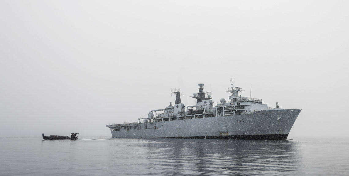 HMS Albion Arctic exercise