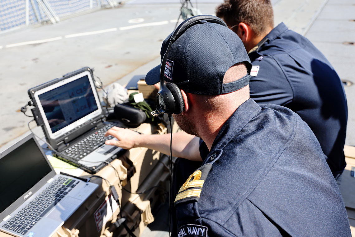 700X NAS controlling Puma from onboard HMS Lancaster