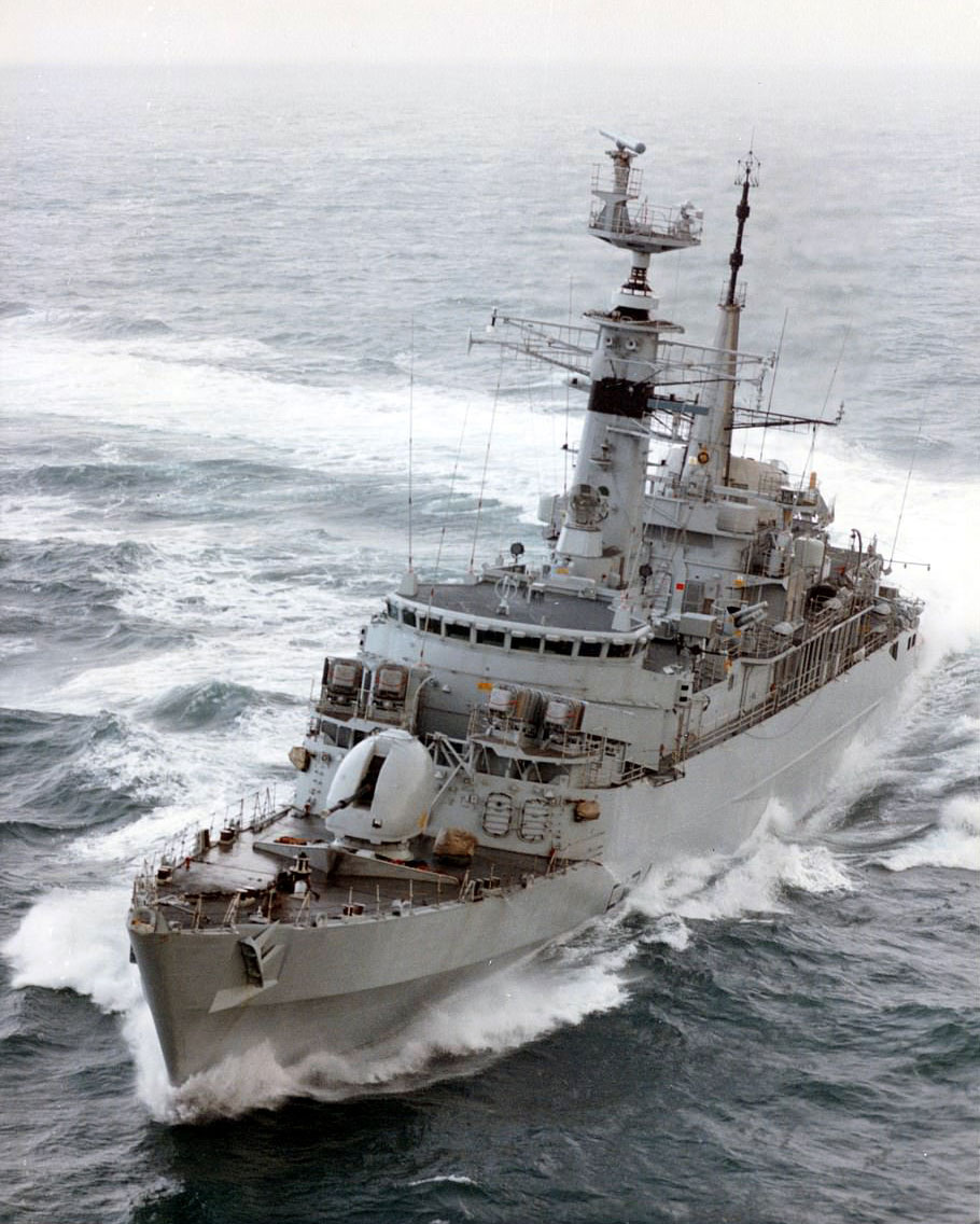 Type 21 frigate HMS Active in Royal Navy service