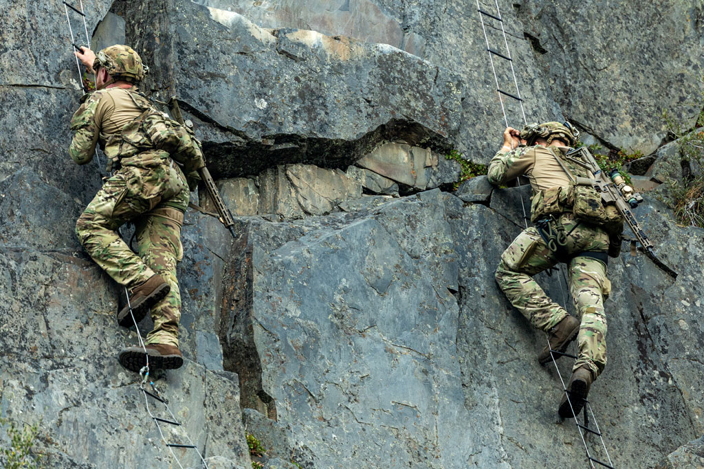 Royal Marines test new kit and commando skills in intensive mountain training in California