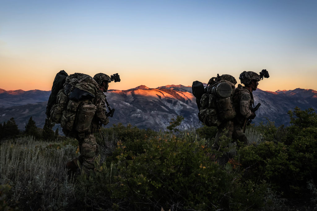 Royal Marines test new kit and commando skills in intensive mountain training in California