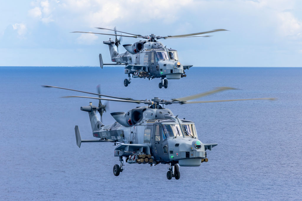 Royal Navy fliers pass six-week mark safeguarding Cyprus from drone and missile attack. Wildcat Helicopters