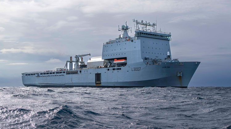 RFA Lyme Bay arrives in Cyprus ahead of potential Hormuz mission