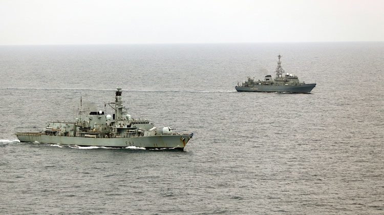 HMS Somerset and Yuri Ivanov