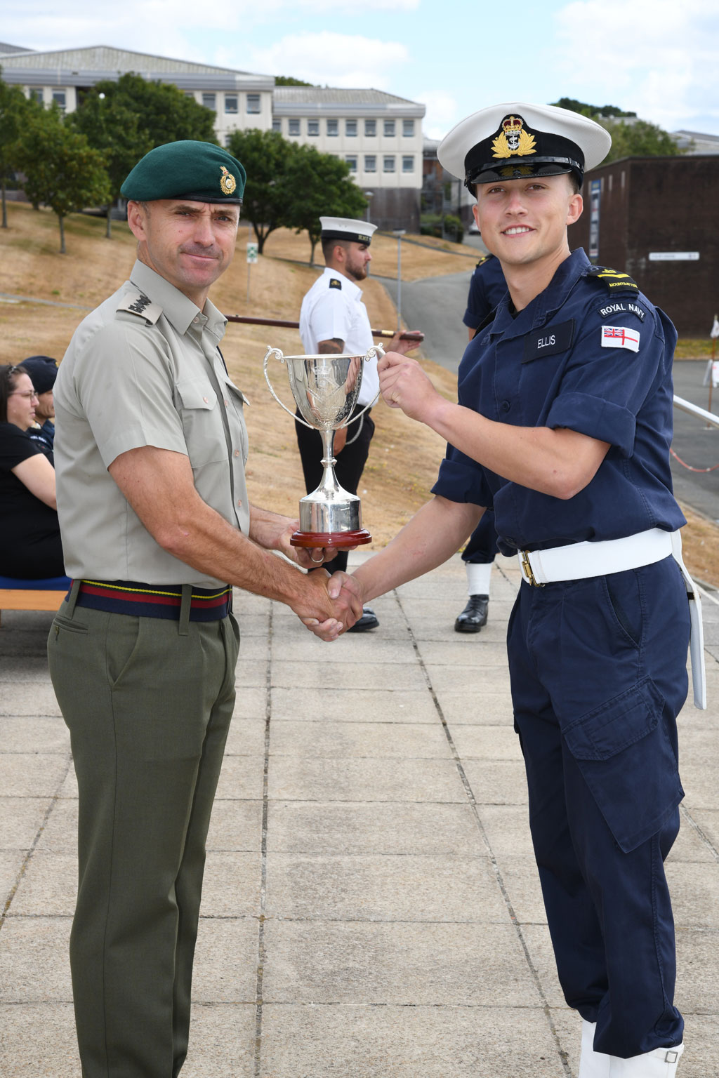First group of officer cadets complete their initial training at HMS Raleigh