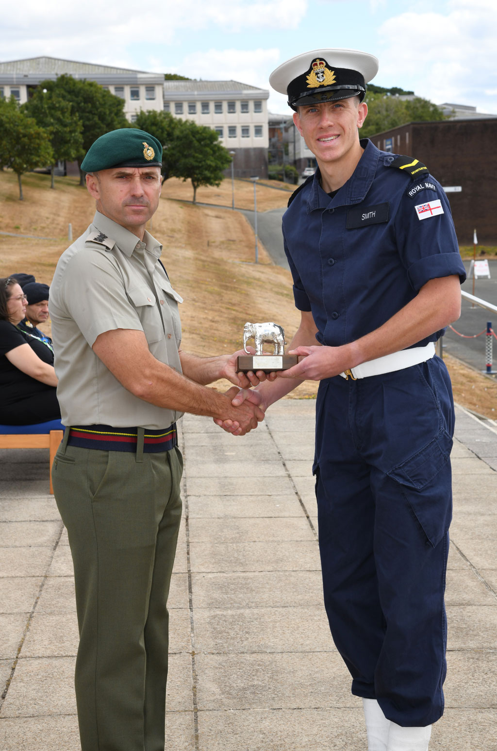 First group of officer cadets complete their initial training at HMS Raleigh