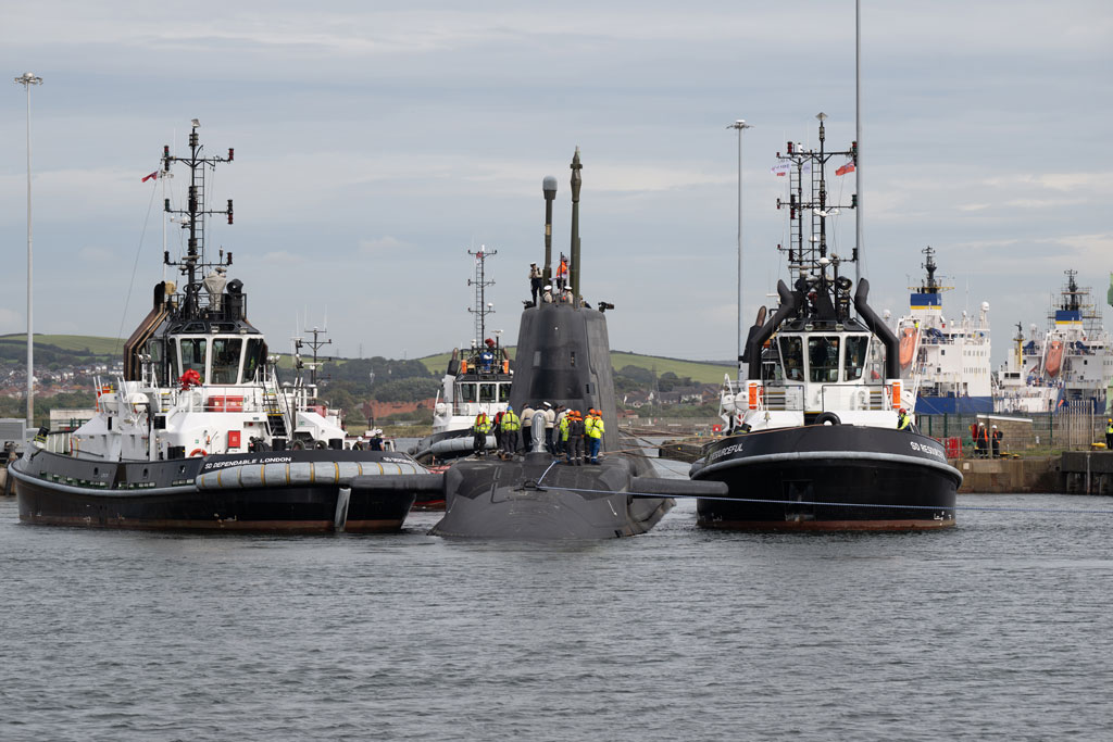 The latest Astute-class submarine, HMS Agamemnon