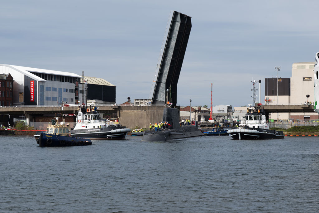 The latest Astute-class submarine, HMS Agamemnon